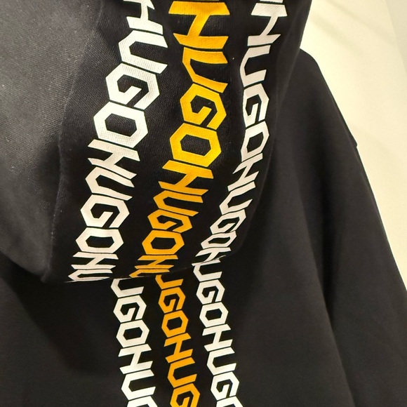 Hugo Boss Black Hoodie with Gold Logo with Excellent Condition - Picture 7 of 9